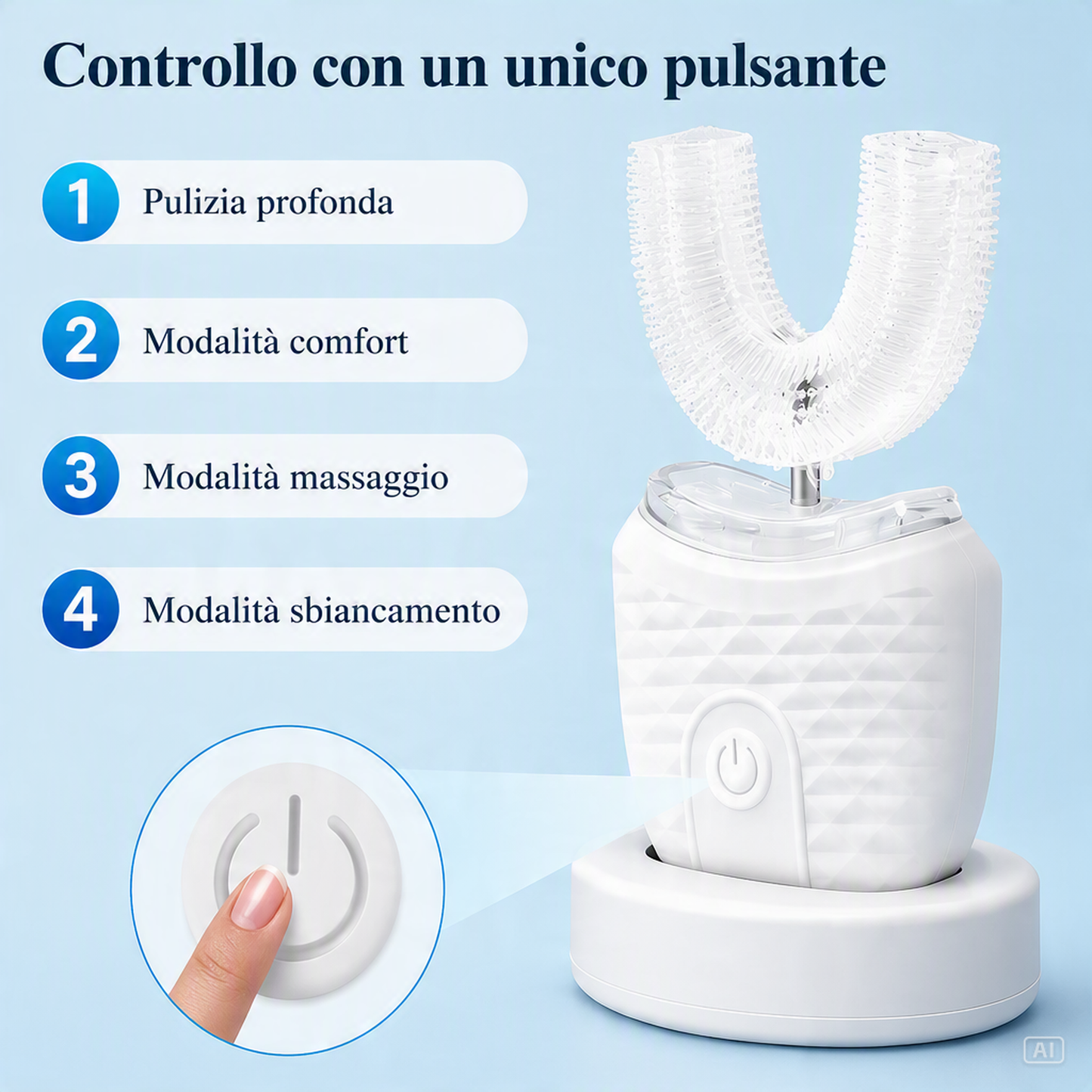 SmartBrush | Spazzolino elettrico a U